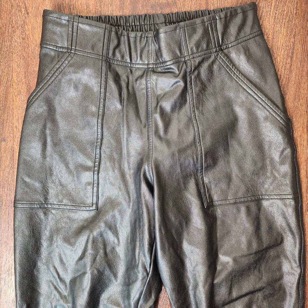 SPANX Faux Leather Leather-Like Jogger Joggers Pants, Size Small - Picture 10 of 12